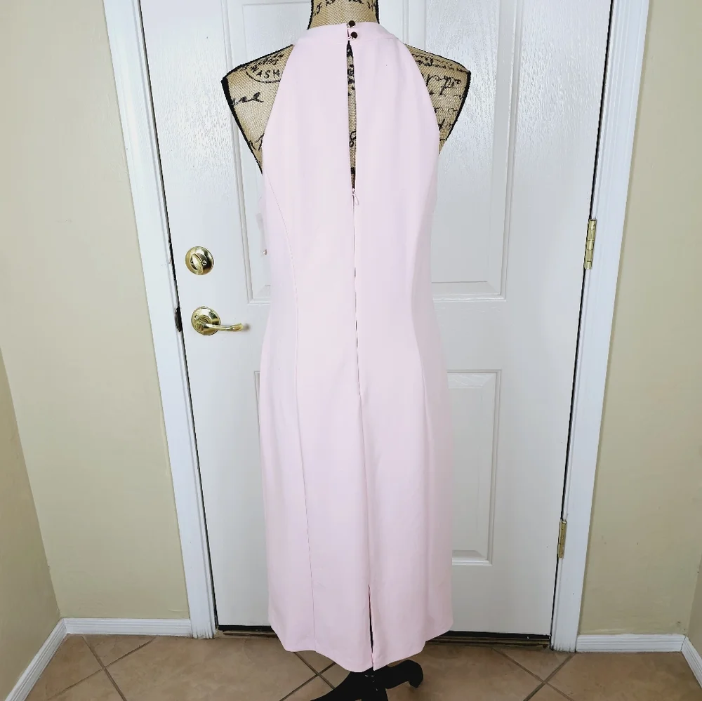 Julia Jordan Women's Sleeveless Knot Neck Sheath Dress - Picture 9 of 14